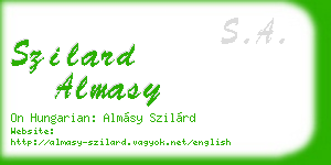 szilard almasy business card